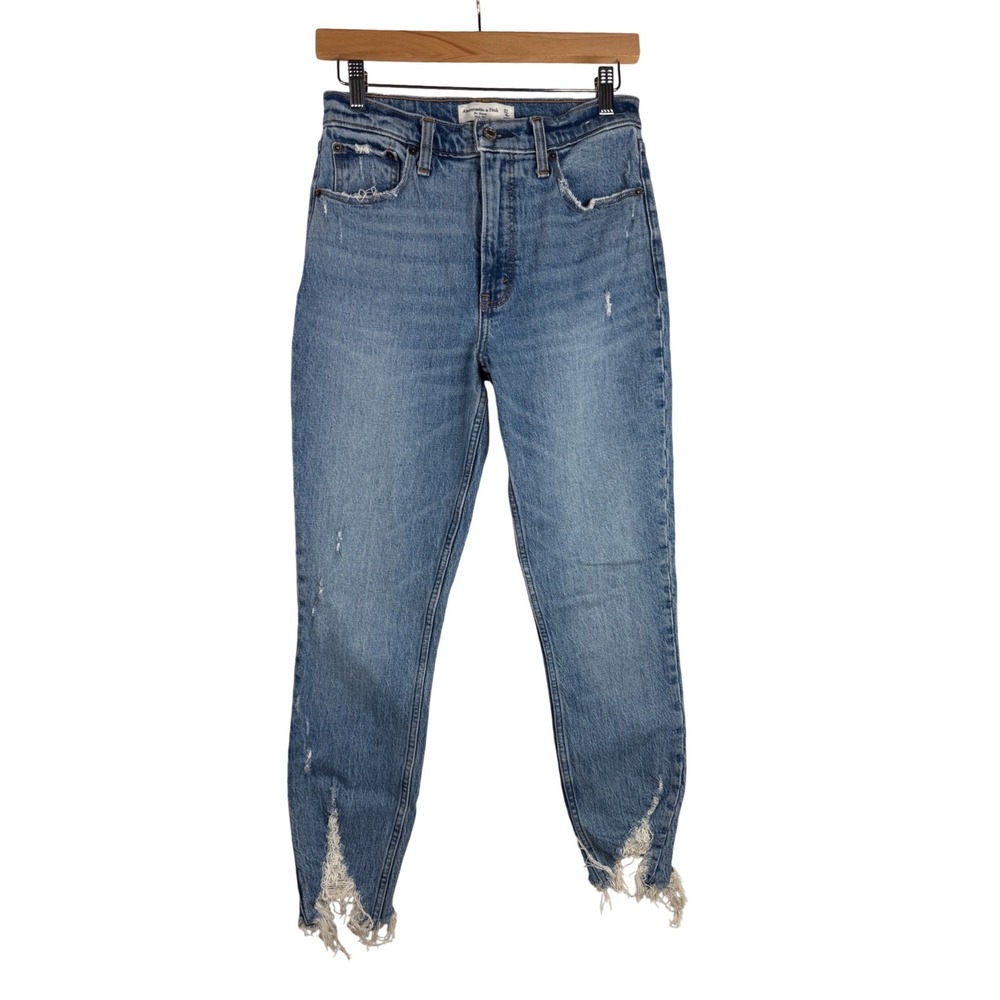 Abercrombie & Fitch Women's‎ The Skinny High Rise Denim Jeans size 27/4R Blue